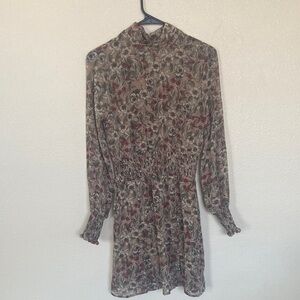 Paper Crane Floral Long Sleeve Dress, NWT, Women’s S